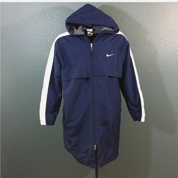 EUC Nike Navy and White Hooded jacket - Picture 2 of 13